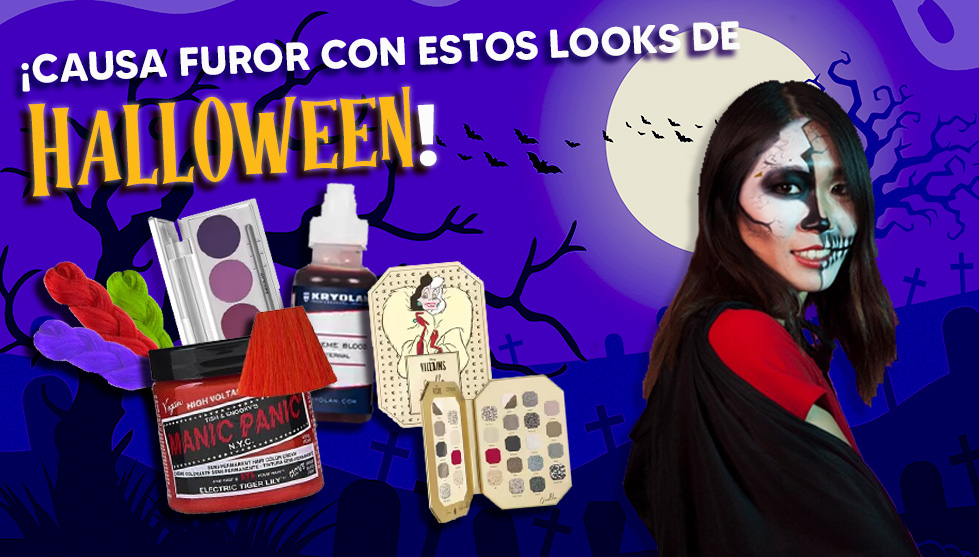 ¡Causa furor en Halloween con estos looks de maquillaje!