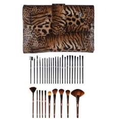 AG Manta de 32 Pinceles Maquillaje Leopard