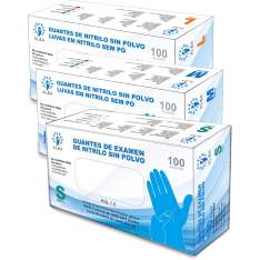 Alba Guantes Desechables de Nitrilo Sin Polvo Azul 100 uds