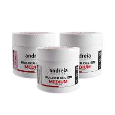 Andreia Builder Gel Medium Viscosity Gel De Construcción de Uñas 3 en 1 Viscosidad Media 200GR