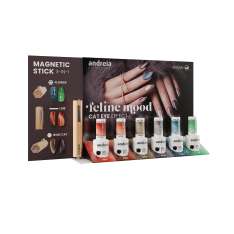 Andreia Gel Polish Esmalte Semipermanente Feline Mood Collection Expositor 6uds + Imán