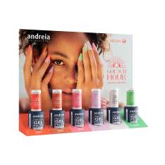 Andreia Gel Polish Esmalte Semipermanente Golden Hour Collection Expositor 6Uds