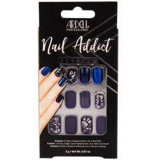 Ardell Nail Addict Juego de Uñas Artificiales Azul Mate