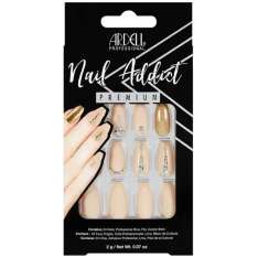 Ardell Nail Addict Juego de Uñas Artificiales Nude Enjoyadas