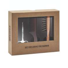 Barber Pro Set Cuidado del Bigote con Cerdas de Jabalí