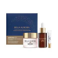 Bella Aurora Estuche de Regalo Splendor 50 Crema Antiedad de Día 50ml + Sérum Iluminador 30ml + Contorno de Ojos 15ml