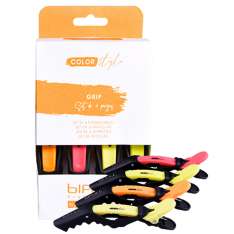 Bifull Color Style Grips Pinzas Cocodrilo para el Cabello 4uds