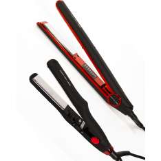 Corioliss Black Red Kit C1 Plancha para el Cabello + C-Trip mini Plancha Para el Cabello