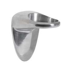 Rolo Portasecador de Pared en Aluminio Fundido Pulido 14 x 11cm