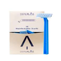 Depilplas Maquinillas de Afeitar De Un Filo 100 unidades