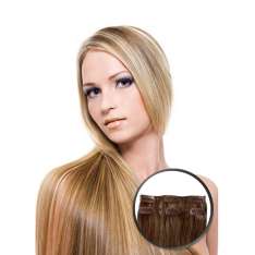 Elegance Extensiones de Pelo Natural Liso 50cm con Clip 2 Uds.