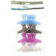 Eurostil Bolsa de Grapas de Plástico Translucido con Varios Colores 12uds