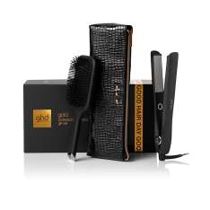 GHD Set de Regalo Gold Styler Plancha de Pelo + Cepillo Paddle Brush + Estuche