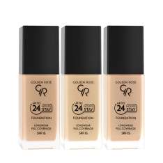 Golden Rose 24H Stay Foundation Base de Maquillaje de Larga Duración SPF15