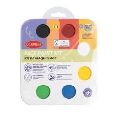 Goodmark Paleta de Maquillaje Facial Aquacolor 6 Colores + Pincel