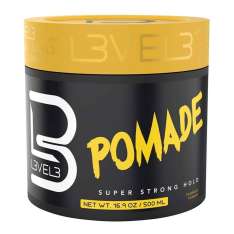 L3VEL3 Hair Styling Pomade Pomada de Fijación Extrema y Brillo 500ml