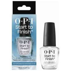 OPI Start To Finish 3 en 1 Base, Top Coat y Endurecedor de Uñas 15ml.