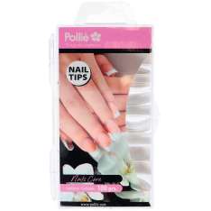 Pollie Tips Transparentes Curvados 100 unidades