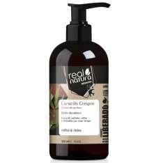 Real Natura Caracóis Crespos Crema de Peinado para Rizos y Cabello Ondulado 500ml