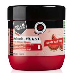 Real Natura Super Hair Food Mascarilla Capilar de Sandía con Vitamina A + C 500ml