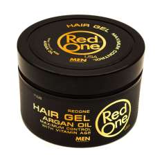 Red One Hair Gel Argan Oil Gel Fijador Extra Fuerte con Aceite de Argán y Vitaminas 450ml