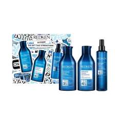Redken Cofre Extreme Champú + Acondicionador + Tratamiento Leave In para Cabello Extremadamente Dañado