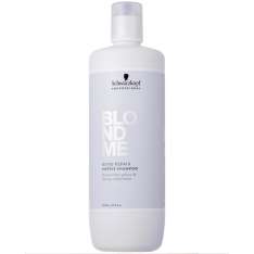Schwarzkopf BlondMe Bond Repair Champú Morado para Cabello Rubio 1L