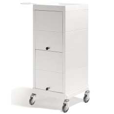 Sibel Discrete/Lock Carrito de Peluquería Crema y Blanco 88cm