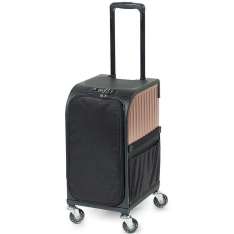 Sibel Trolley RollerCoaster Rose Gold Maleta de Peluquería Multifunción Anti-Cabello