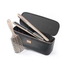 Ultron Luxury Gift Set Pack de Plancha de Pelo Enyi + Cepillo Proflex Champagne