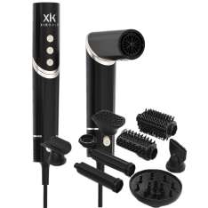Xik Hair Fusion 8 en 1 Secador Multifuncional Para el Cabello 1400W Negro