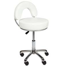 Zen Taburete Profesional de Altura Habitual 43x62cm Blanco